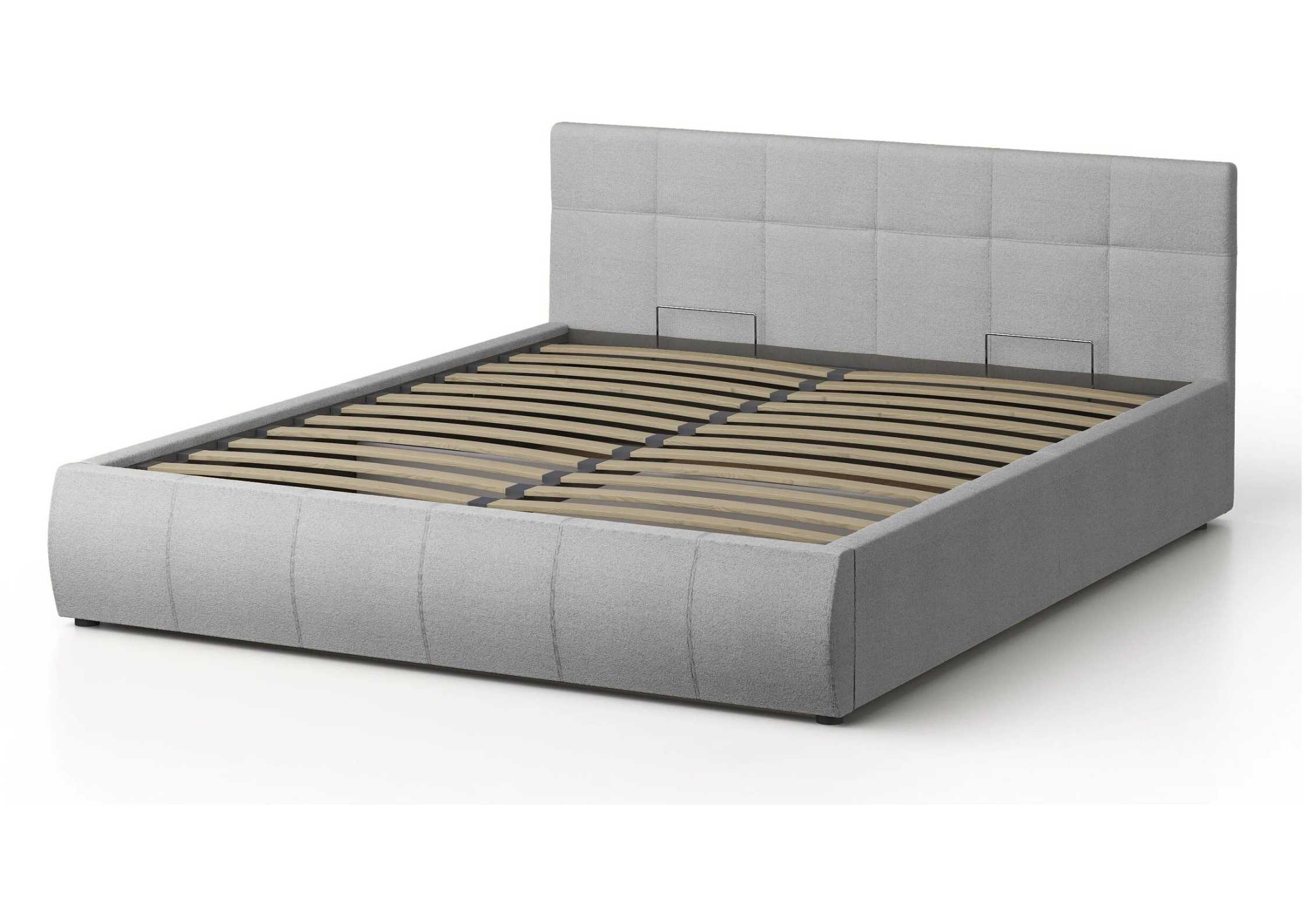 Szare łóżko 120x200cm